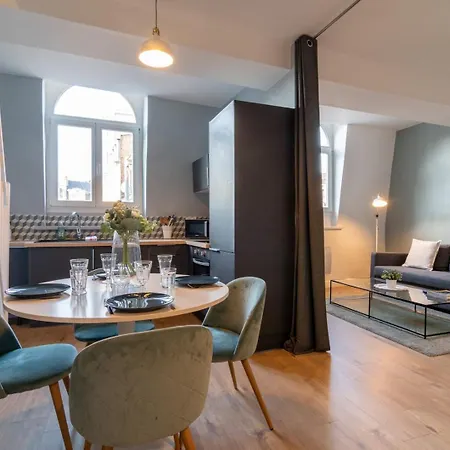 Lille Gares - Duplex Avec Parking Apartment Exterior photo
