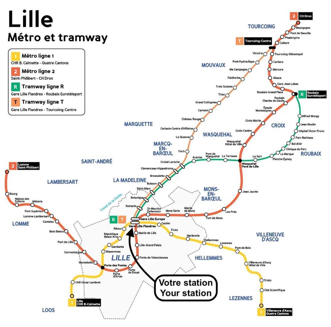 Apartment Gares - Duplex Avec Parking Lille